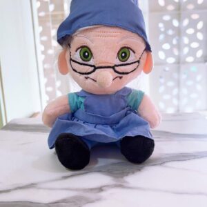 Abuelita vestido azul