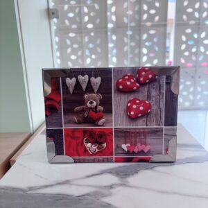 Caja corazones con osito