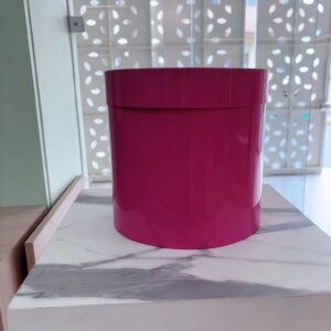 Caja rosa simple grande