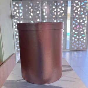 Caja dorada circular