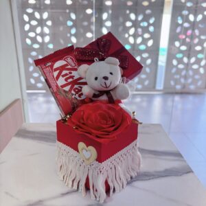 Osito con flor eterna