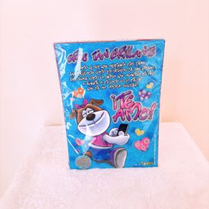 Tarjeta con frases y un clic mediana