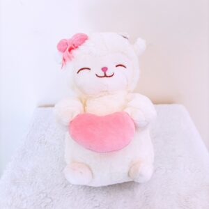 Corderito corazón rosado