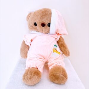 Peluche oso con pijama rosa