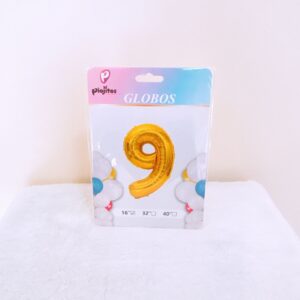 Globos en numero 9