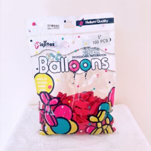 Funda de globos rojos