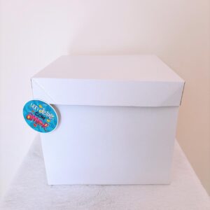 Caja de cartón blanca