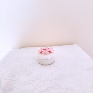 Cerámica joyero de flores