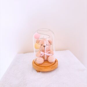 Cúpula con osito beige