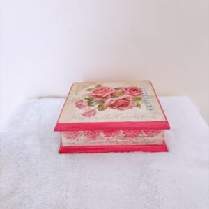 Vintage rosa caja