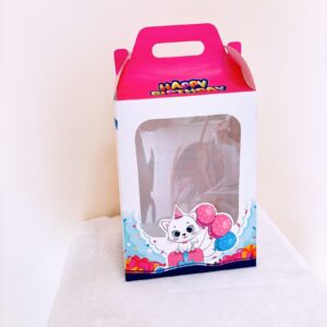 Caja tranps. rosa HBD