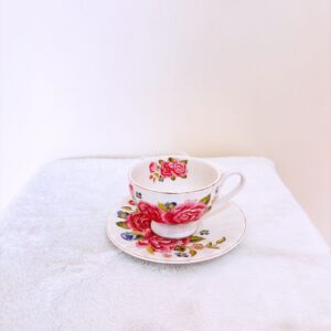 Taza con flores