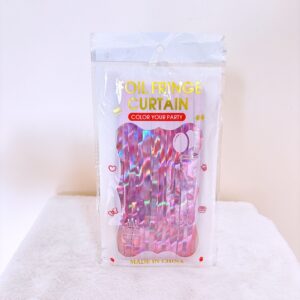 Cortina de cumpleaños rosado