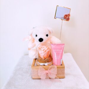 Caja de madera mas osito