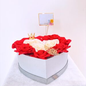 Flores eternas y coronita