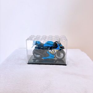 Moto coleccionable azul