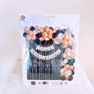 Paquete de globos negros