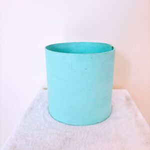 Caja circular turquesa