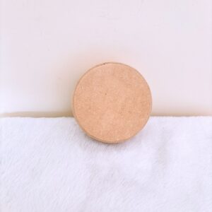 Caja de madera circular mini