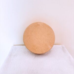 Caja de madera circular mini
