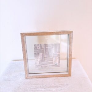 Porta retrato transp. de madera