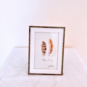 Porta retrato verde con blanco