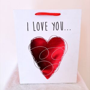 Funda blanca i love you