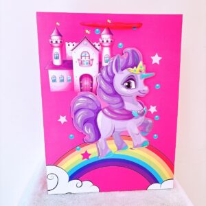 Funda rosa y unicornio morado