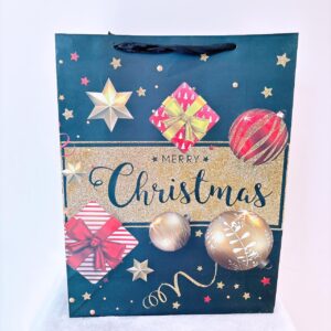 Funda negra con dorado christmas