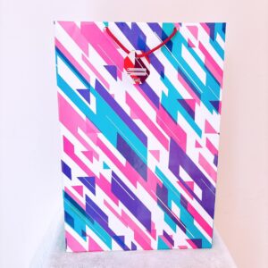 Funda rosa y celeste