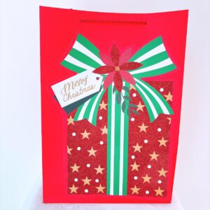 Funda roja con brillo