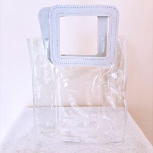 Funda transp. agarradera blanca