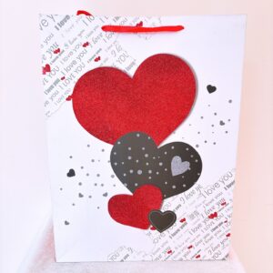 Funda blanca 3 corazones