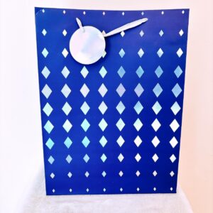 Funda azul con plateado