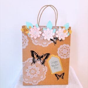 Funda kraft con flores