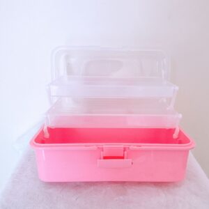 Caja rosa con compartidores