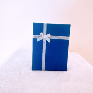 Caja ancha azul