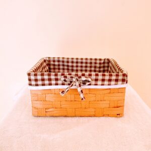 Caja con cuadro café