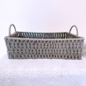 Caja rectangular gris grande
