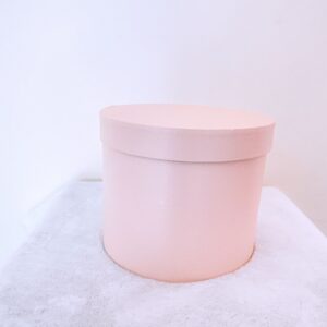 Caja redonda beige grande