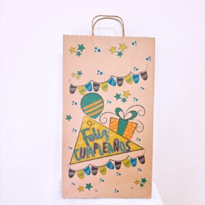 Funda kraft de feliz cumpleaños
