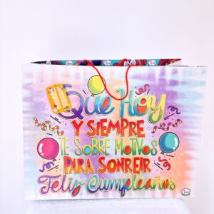 Funda de colores feliz cumple