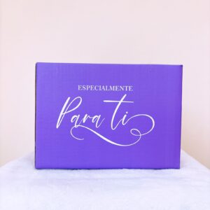 Caja sin tapa morada