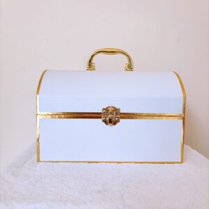 Caja cofre blanco
