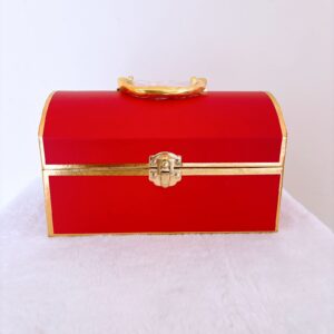 Caja cofre rojo