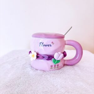 Taza llano morado
