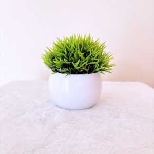 Planta artificial maceta blanca