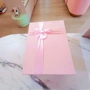 Caja Rosada Con Lazo Grand
