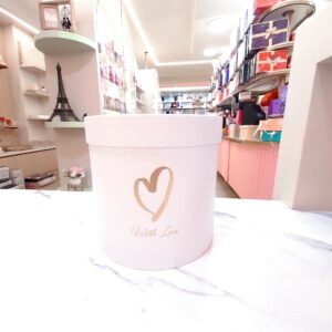 Caja Cilíndrica Grande - With Love