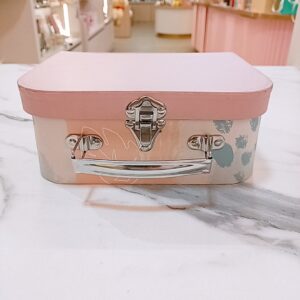 Caja rosada tipo cofre 16.2x20x8